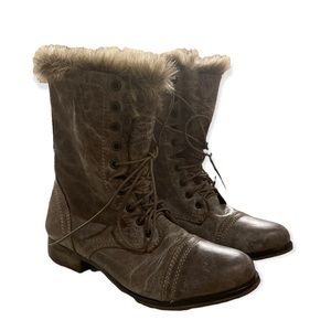 Steve Madden Minkee Combat Boots